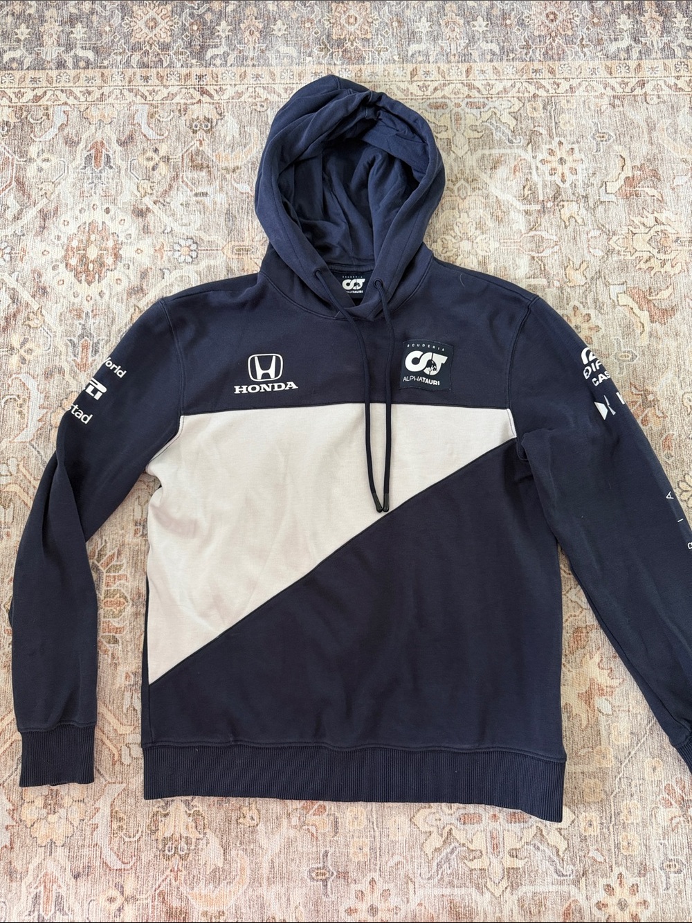 Formula 1 Alpha Tauri Colorblock Performance Pullover Hoodie